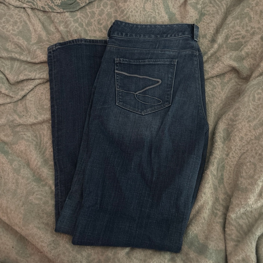 7 For All Mankind Dark Indigo Straight Leg Jeans